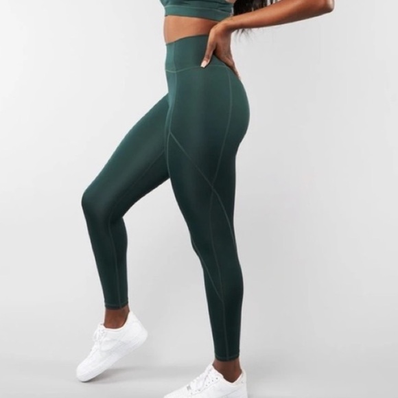 Buffbunny Collection Pants - Buffbunny High Waisted Green Leggings